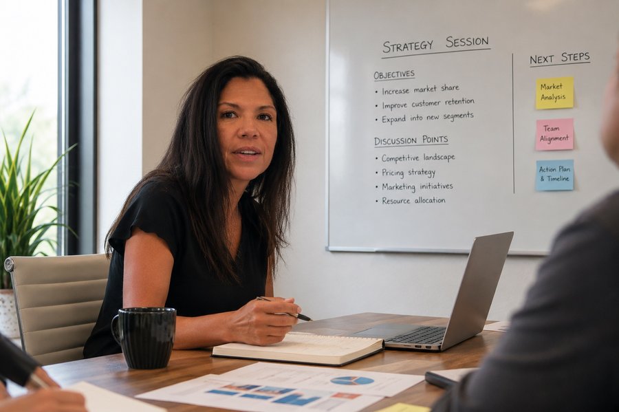 Sandra Beltran strategy session